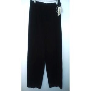 San Remo Ponte $115 Black Sweater Knit Textured Pants Pullon 30/32x30 Slim Med
